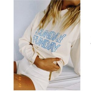 SUNDAY FUNDAY long sleeve tee